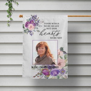 Funeral Gifts, Memorial Garden Flag, In Loving Memory, Personalized Remembrance Sign, Loss of Grandmother image 1
