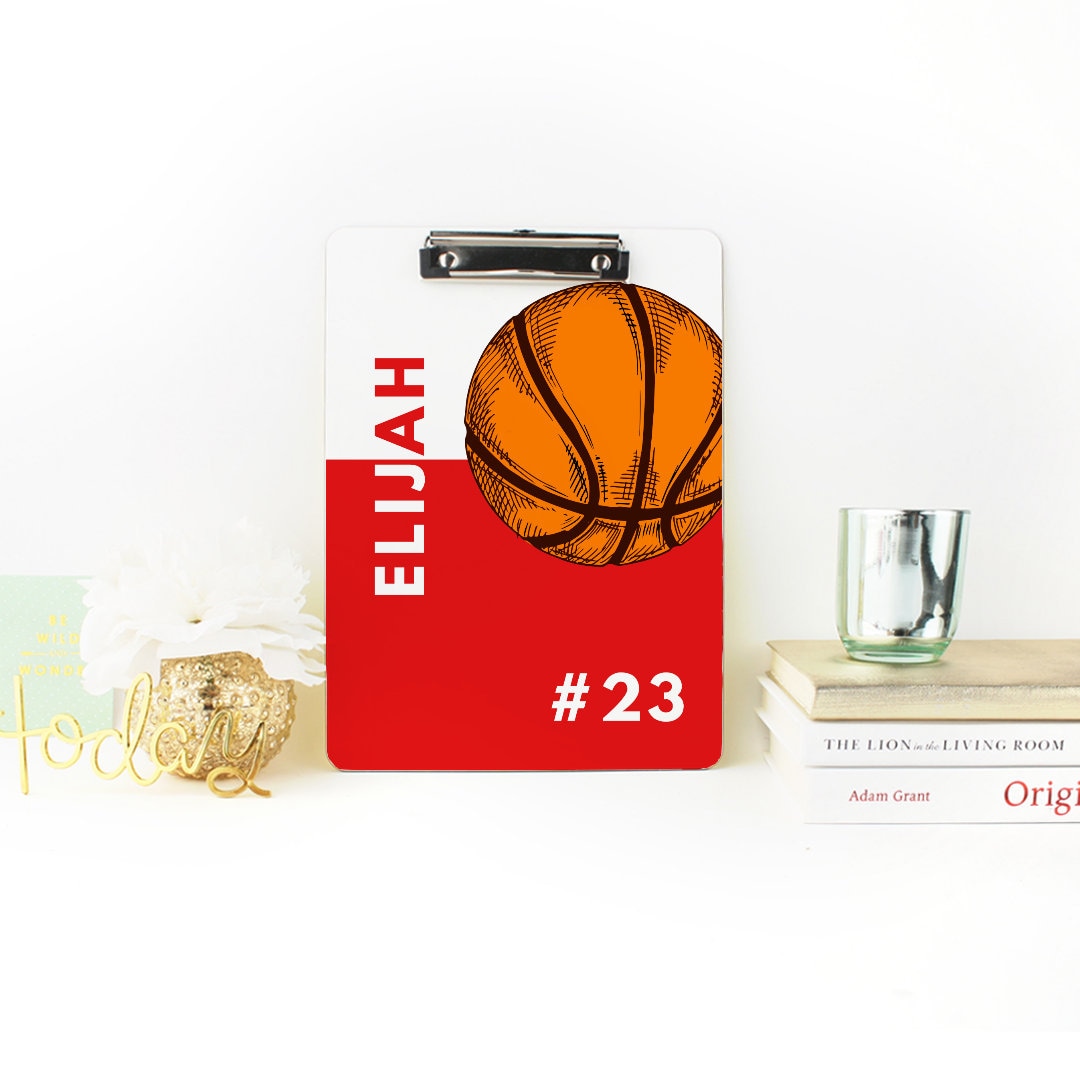 Custom Basketball Clipboard, Cute School Supplies, Back to School
