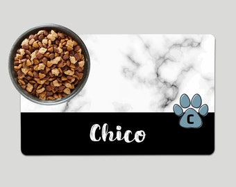 Pet Feeding Mat, Personalized Pet Food Mat, Dog Bowl Placemat, Dog Lover Gift, New Puppy Supplies - Custom Colors