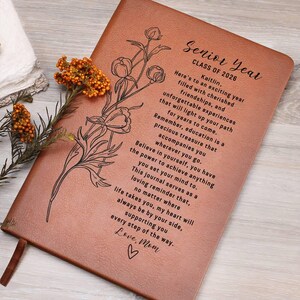Senior Year High School, Personalized Journal, Back to School Gift, First Day of School, To My Daughter image 1