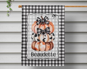 Fall Garden Flag, Fall Outdoor Decor, Western Personalized Flag, Rustic Fall Porch Decor, Welcome House Flag, Autumn Yard Decor