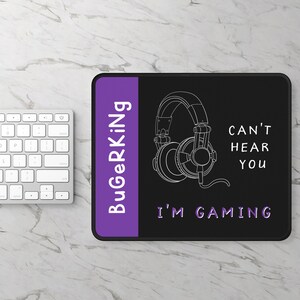Gaming Mouse Pad, Personalized Mouse Pad, Gamer Gifts, Teen Boy Gift, Desk Accessories - Custom Colors