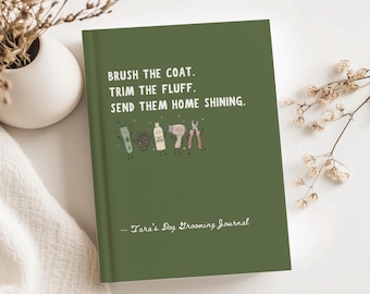 Dog Grooming Journal Pet Appointment Log Groomer Client Notes Planner Dog Care Record Book Gift for Professional Groomers Pet Salon Notebook