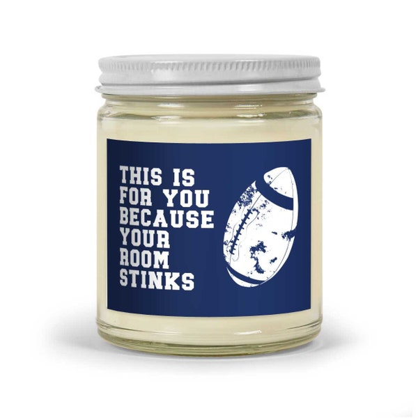 Stocking Stuffers for Teens, Funny Candles, Football Gifts, Teenage Boy, 16th Birthday Gift