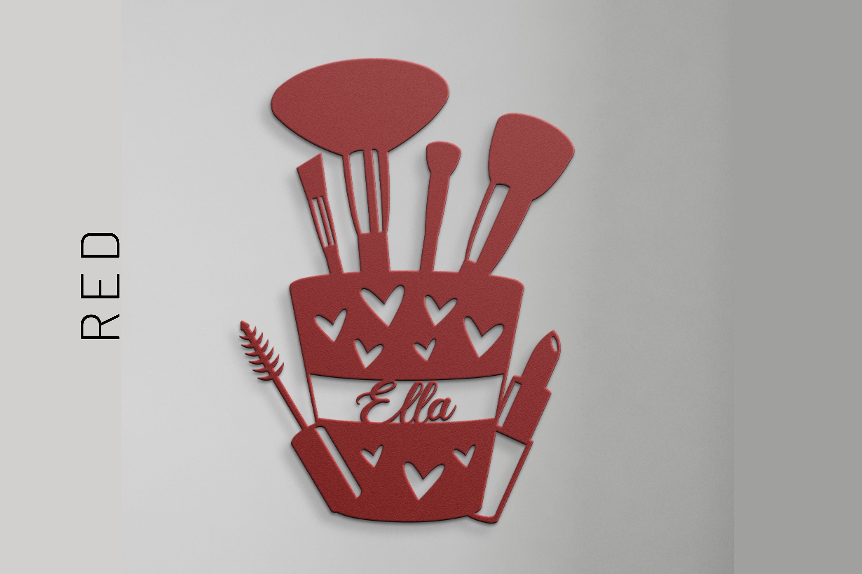 Vaanity Sign Girly Wall Art, Makeup Vanity Sign, Personalized Metal Name Sign, Teen ...