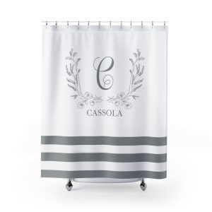 Unique Shower Curtains, Classy Bathroom Decor, Couples Wedding Gift, New Home Gift - Custom Colors