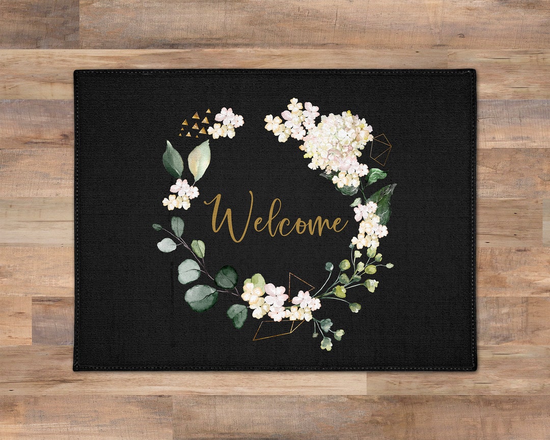 Custom Welcome Mat, Personalized Door Mat, Entrance Rug, Modern ...