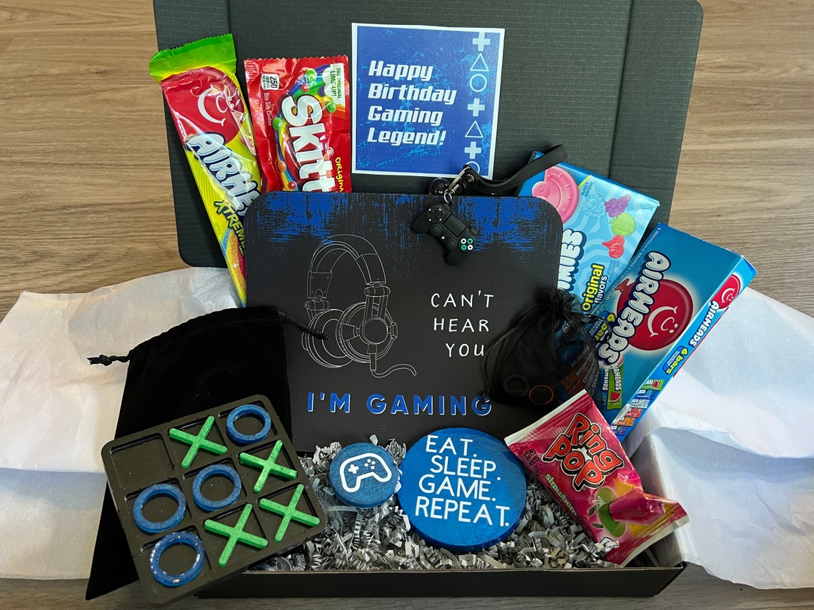 Gamer Gift Box Teenage Boy Gifts Teen Care Package Video Etsy