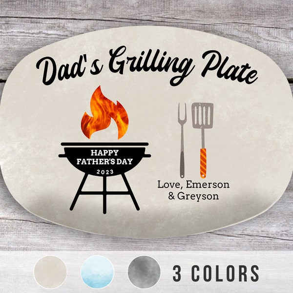 Grill Plate Father's Day Etsy