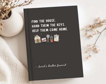 Realtor Journal Real Estate Agent Notebook Client Notes Planner Closing Gift for Realtor Property Showing Log Business Organizer Book