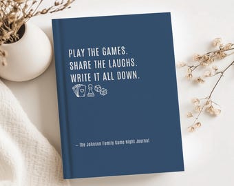 Custom Family Game Night Gifts Personalized Score Book for Families Board Game Lover Christmas Gift for Gaming Couples Fun Gamenight Gifts
