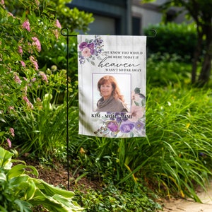 Funeral Gifts, Memorial Garden Flag, In Loving Memory, Personalized Remembrance Sign, Loss of Grandmother image 2