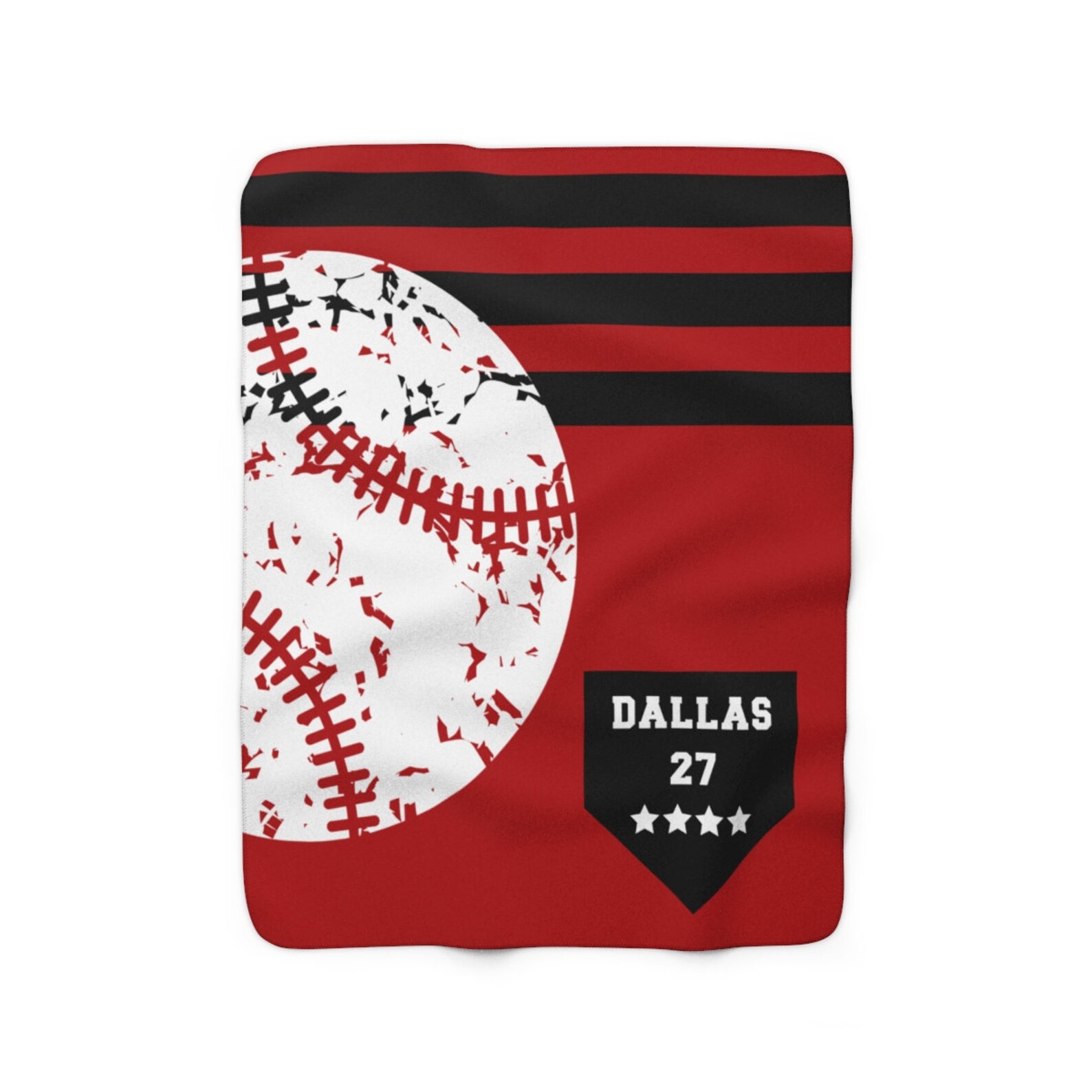 Personalized Baseball Blanket Kids Sports Throw Blanket Teen Etsy