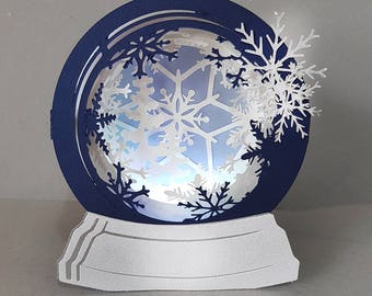 Download 3d Snow Globe Svg Etsy