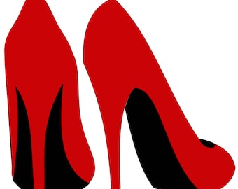 high heel template etsy