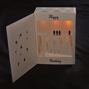 3D SVG Shadow Box Little Birds DIGITAL download