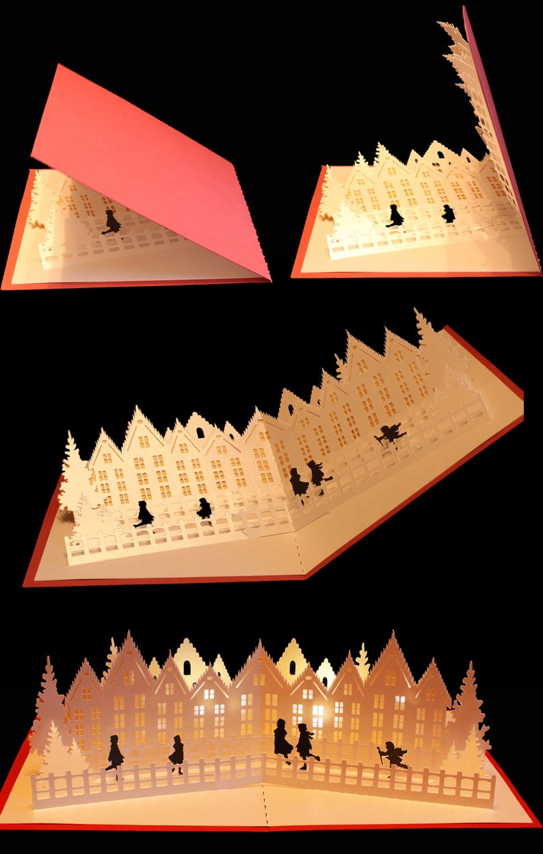 Download 3d Svg Pdf Pop Up Card Castle Wedding Digital Download