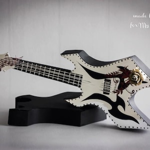 Caja de regalo de la guitarra eléctrica 3D SVG PDF cricut DIGITAL descargar