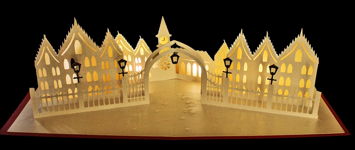 Download 3D SVG PDF Pop up card archway | Etsy
