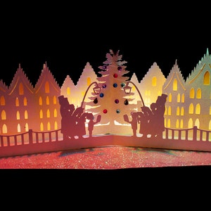 3D SVG Pop up card Christmas Carols