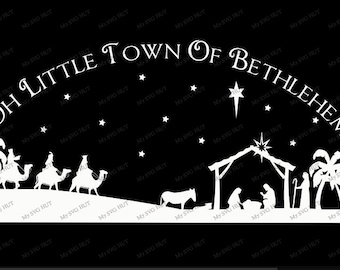 Oh Little Town Of Bethlehem template
