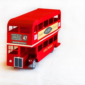 3D SVG London Bus DIGITAL download image 1