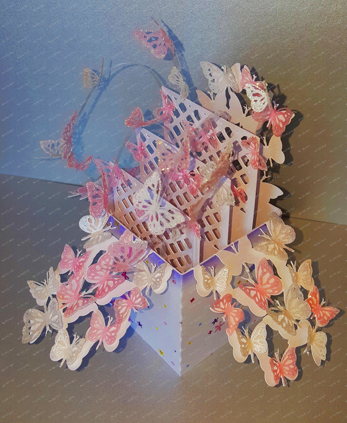 Fluttering Butterflies Box Card DIGITAL Download Etsy UK