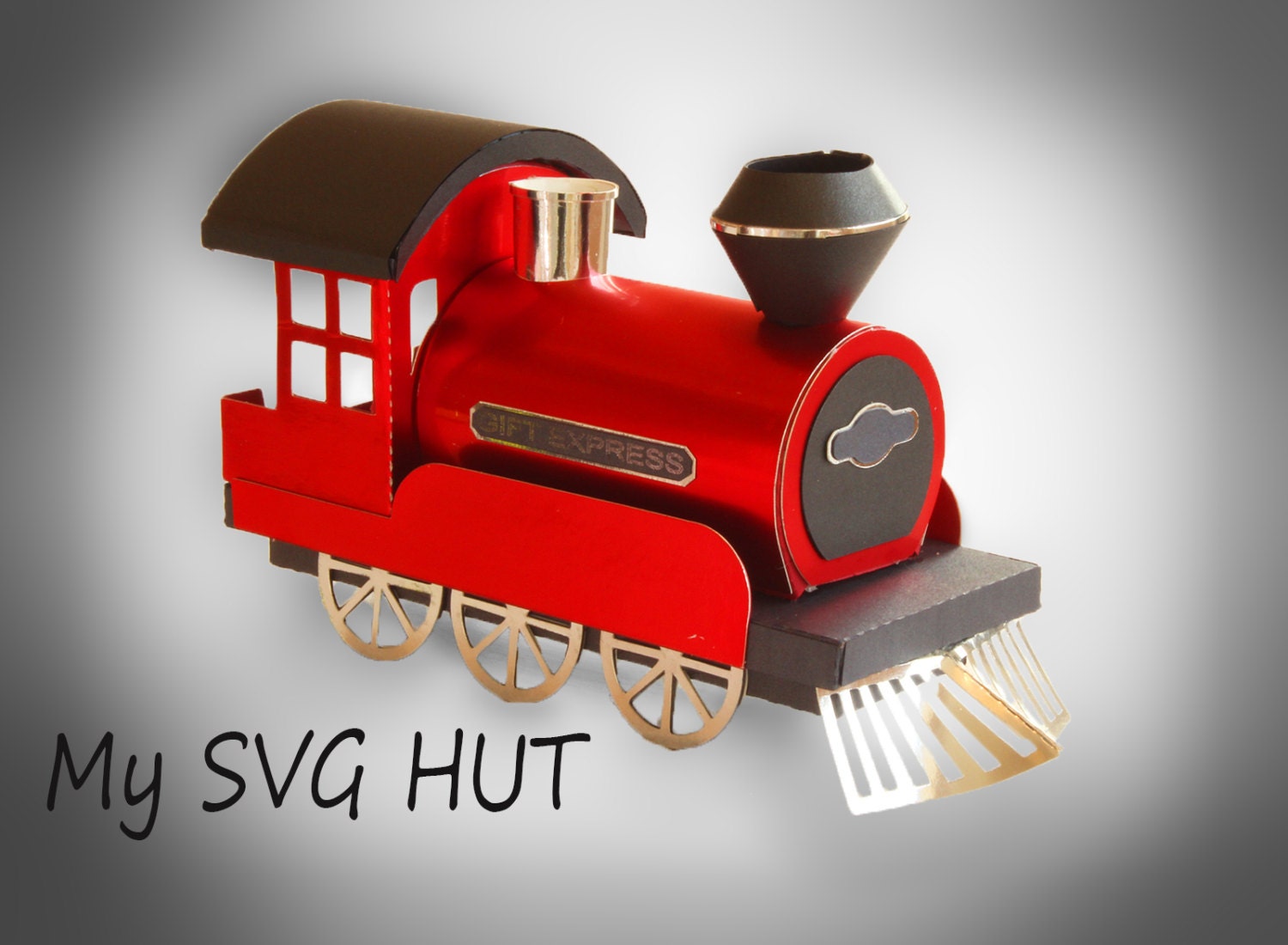 Download 3D SVG Steam Train DIGITAL download | Etsy