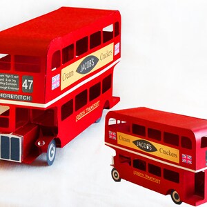 3D SVG London Bus DIGITAL download image 2