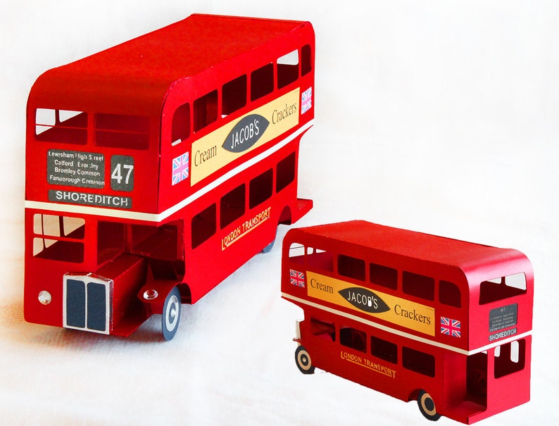 3D SVG London Bus DIGITAL download image 2