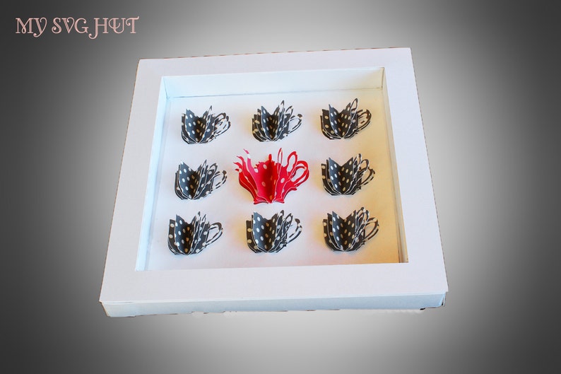 Download 3D SVG PDF Afternoon Tea Wall Art Frame DIGITAL download ...