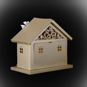 3D Nativity Barn Template - Etsy