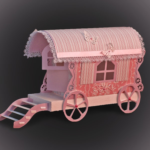 3D SVG Gypsy/voyageurs Caravan SVG digital downlaod