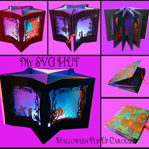 Spooooky Halloween carosello modello pop-up