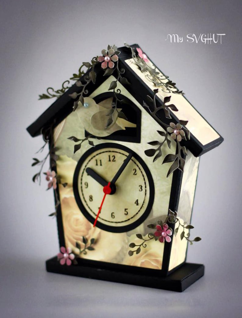 Download 3D SVG Cuckoo Clock Digital download | Etsy