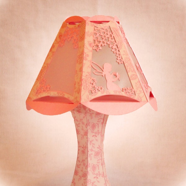 3D SVG Fairy Design Table Lamp Digital download