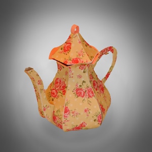 3D SVG Tea Pot DIGITAL download image 1