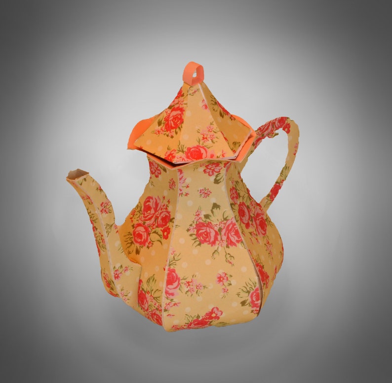 3D SVG Tea Pot DIGITAL download image 1