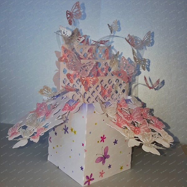 Flying Butterflies Box Etsy