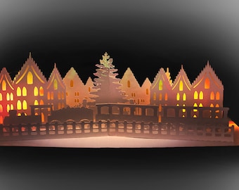 3D SVG Pop up card London Scene DIGITAL download