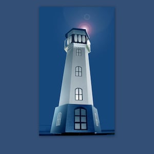 3D SVG Lighthouse tealight holder DIGITAL file