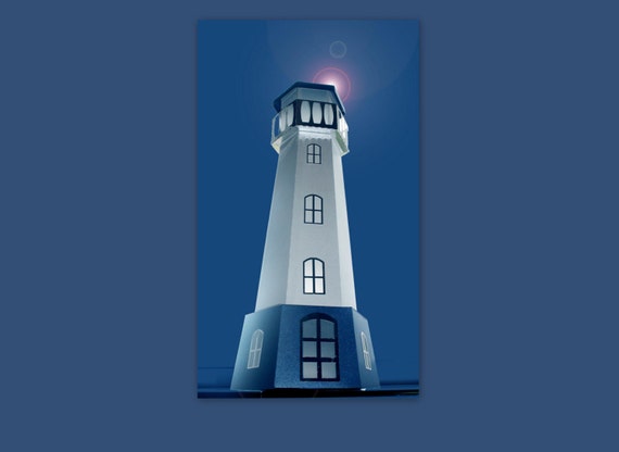 Download 3d Svg Lighthouse Tealight Holder Digital File Etsy