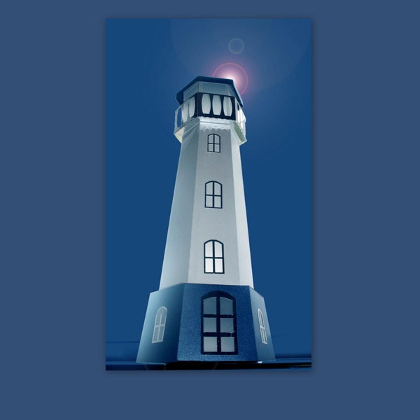 Porte-bougie à réchaud 3D SVG Lighthouse Fichier NUMÉRIQUE