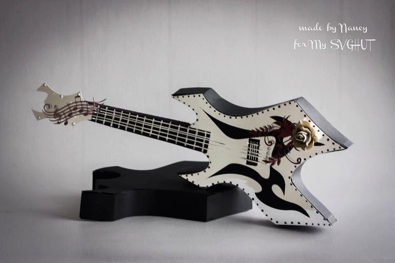 Download 3D Violin and Guitar Gift box set SVG PDF Cricut scan n ...
