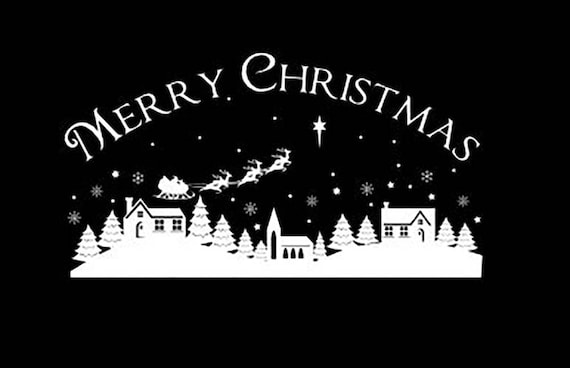 Download Merry Christmas Village Template Etsy