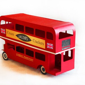 3D SVG London Bus DIGITAL download image 3