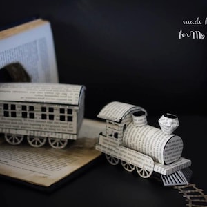 3D SVG Steam Train with Carriage and removable lid DIGITAL download image 2