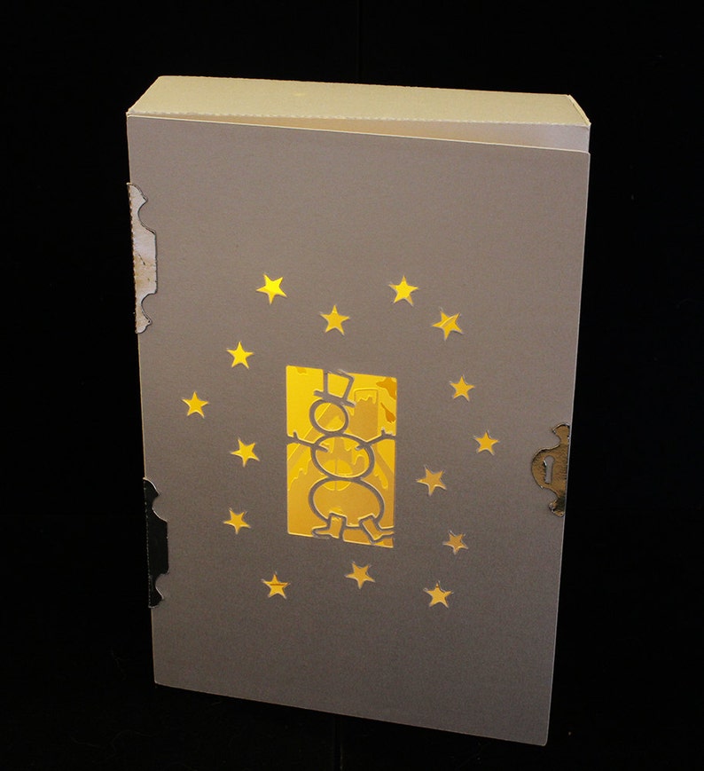 Download 3D SVG Shadow Box Lantern Snowman | Etsy