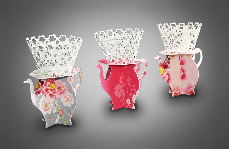 3D SVG Cupcake Stand for Single Cupcake DIGITAL Download Etsy UK