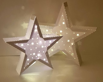 3D Star lantern digital download